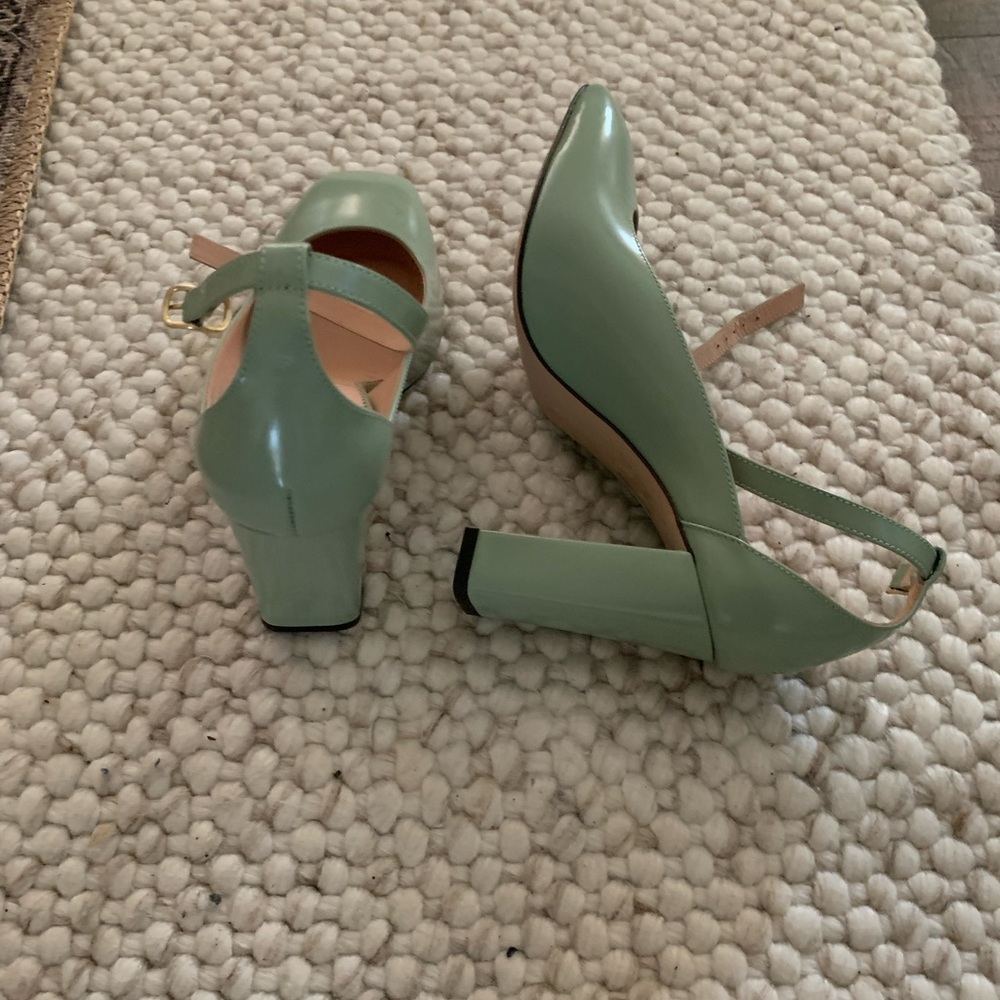 J Crew Mint Green Heels